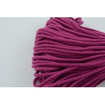 Sznurek bawełniany 6mm purpurowy (miękki)