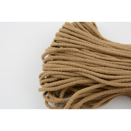 Cotton Cord 6mm toffee (soft) Cotton Cord 6mm toffee (soft)