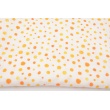 Double gauze 100% cotton, yellow-orange spots, digital print