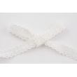 Cotton lace 23mm in a white color