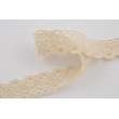 Cotton lace 28mm in a dirty heather color NO 2