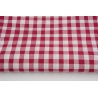 Cotton 100% double-sided vichy check 1cm, cherry colour