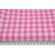 Cotton 100% double-sided vichy check 1cm, beautiful pink colour