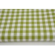 Cotton 100% double-sided vichy check 1cm, olive colour