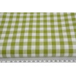 Cotton 100% double-sided vichy check 1cm, olive colour