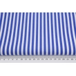 Cotton 100% royal blue stripes 5mm