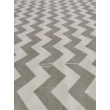 Cotton 100% light gray chevron zigzag
