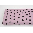 Double gauze 100% cotton draw dots on a heather background