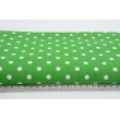 Cotton 100% polka dots 7mm on a light gray background
