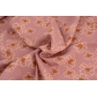 Viscose 100%, delicate flowers on a creamy background