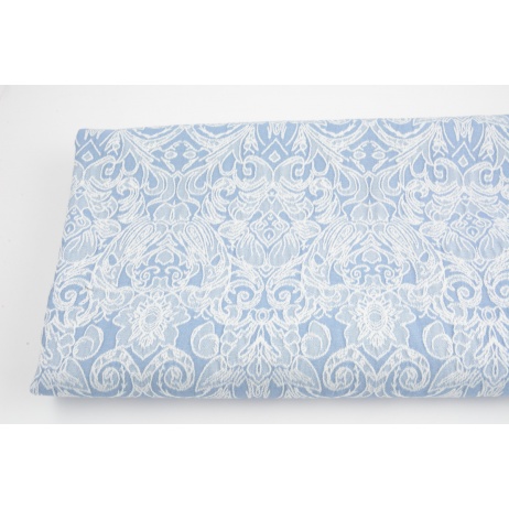 Stretch jacquard blue