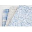 Stretch jacquard blue