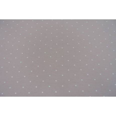 Knitwear, jersey tiny white stars on a dirty heather background II quality