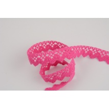 Cotton lace 15mm in a fuchsia color No.2