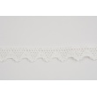 Cotton lace 18mm in a white color