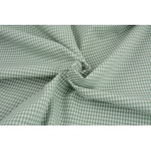 Cotton 100% double-sided, vichy check, eucalyptus, 3mm