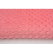 Dimple dot fleece minky strawberry
