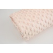 Dimple dot fleece minky whitening pink