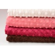 Dimple dot fleece minky whitening pink