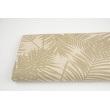 Decorative fabric, olive palm leaves on a linen background187g/m2