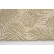 Decorative fabric, olive palm leaves on a linen background187g/m2