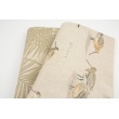 Decorative fabric, olive palm leaves on a linen background187g/m2