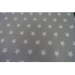 Cotton 100% stars 20mm on a light gray background II quality