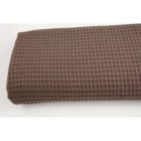 Cotton 100% waffle brown Q