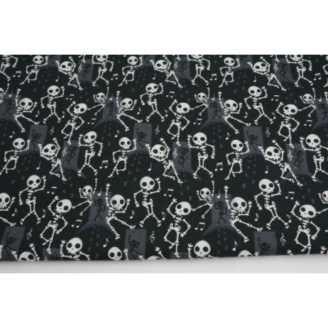 Cotton 100%, Halloween dancing skeletons