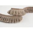 Ribbon with fringes cold beige 3cm