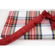 Ribbon with fringes red wine 3cm