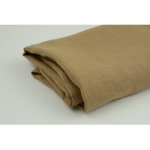100% plain linen in a dark beige color 155g/m2