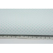 Cotton 100% navy polka dots 3mm on a white background