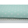 Cotton 100% polka dots 7mm on a light gray background