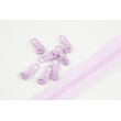 Slider for 3mm spiral zipper, delicate violet