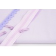 Slider for 3mm spiral zipper, delicate violet