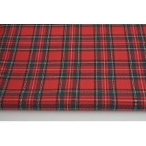 Tartan, Scottish check red-green with elastane S