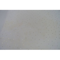 Double gauze 100% cotton golden marks on a creamy background II quality