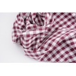 Cotton 100% double-sided burgundy vichy check 1cm
