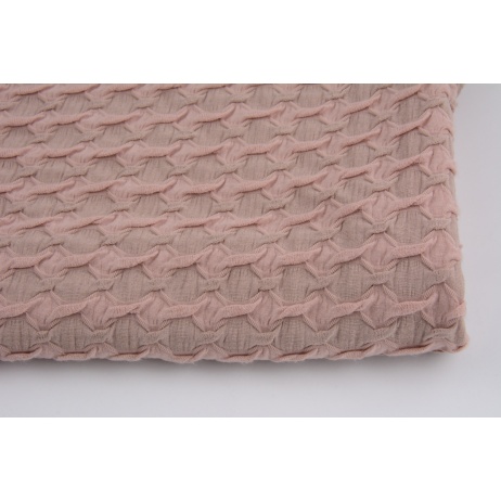 Jacquard pinched knitwear, pink