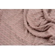 Jacquard pinched knitwear, pink