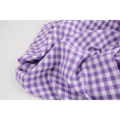 Cotton 100% double-sided violet vichy check 1cm