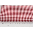 Cotton 100% double-sided bordeaux vichy check 5mm