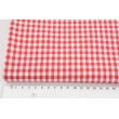 Cotton 100% double-sided red vichy check 5mm