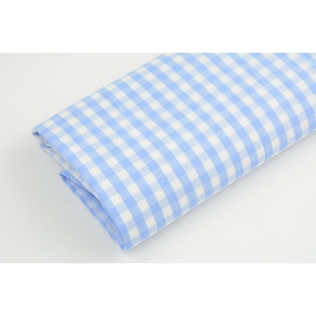 Cotton 100% double-sided blue vichy check 5mm