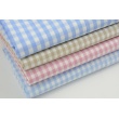 Cotton 100% double-sided blue vichy check 5mm