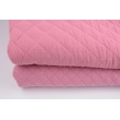 Quilted double gauze 100% cotton, lipstick pink/light pink