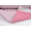 Quilted double gauze 100% cotton, lipstick pink/light pink