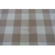 Cotton 100%, big vichy check, beige II quality