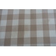 Cotton 100%, big vichy check, beige II quality